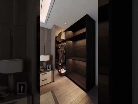 Beautiful ideas for bedroom with walk in closet and bathroom#shorts #shortvideo #interiordesign