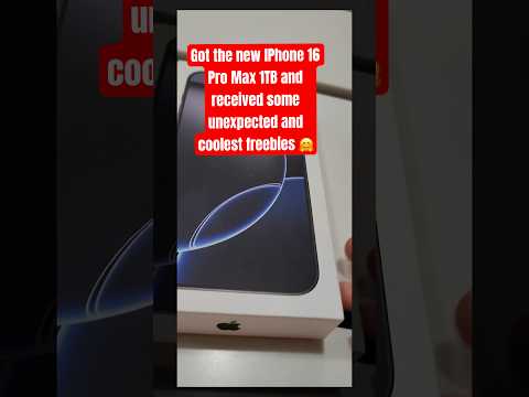 UNBOXING: New IPhone 16 Pro Max 1TB and unexpectedly received awesome freebies #iphonemania #iphone