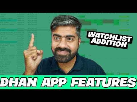 dhan watchlist complete features guide