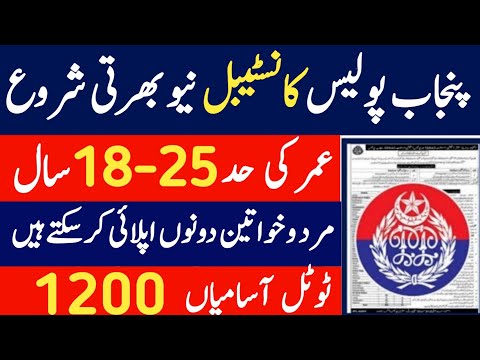 Punjab police PHP Jobs announced 2025 | Punjab Police new jobs 2025