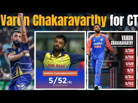 VARUN CHAKARVARTHY TAKES 5 WICKET HAUL AND READY FOR CHAMPIONS TROPHY #cricket