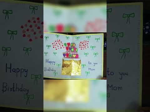 "Creating a paper birthday card! 🎂✨ #DIYBirthdayCard #PaperCrafts #Shorts"