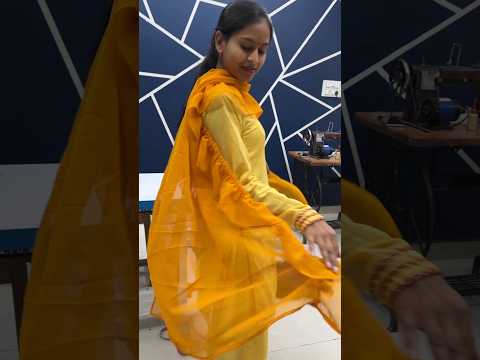 simple dupatte ko designer Dupatta Kaise banaen/how to make Ruffle dupatta#shorts