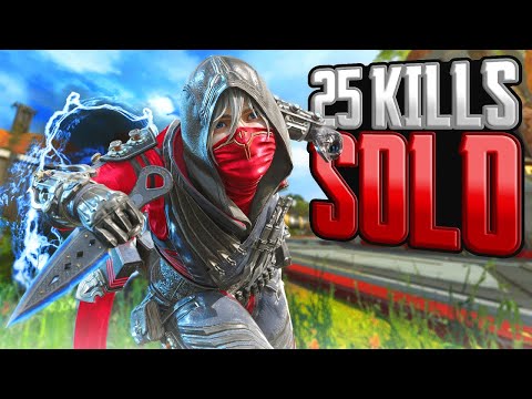 INSANE Wraith SOLO 25 KILLS and 5,400 Damage Apex Legends Gameplay