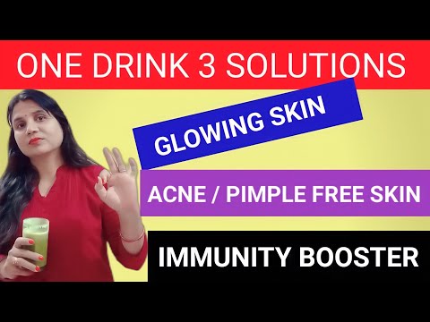 7 Days Challenge ! Drink for Glowing  Skin ! Healthy ACNE Prone Skin ! Immunity Booster Drink