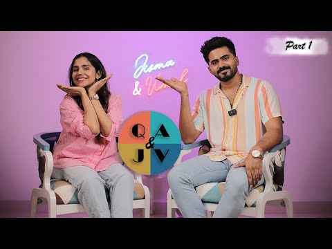 Q&A Part 1|JISMA VIMAL WEDDING VIDEO| NEXT SERIES | COUPLE INTERVIEW #jismavimal #fiction