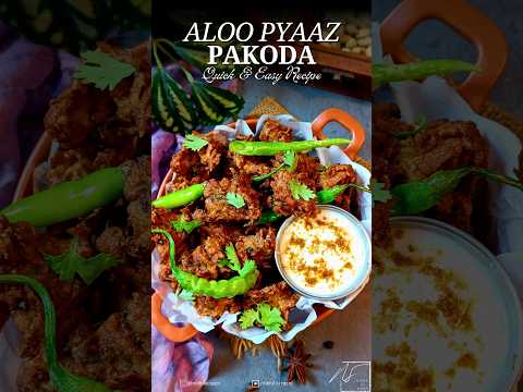 Aloo Pyaaz ka Pakora | Pakora Recipe | Aloo Kandha Bhajiya | Evening Tea Time Snack | #shorts