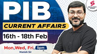 PIB Current Affairs | PIB Manish Sir | PIB for RBI Grade B | RBI Grade B Preparation | RBI 2025