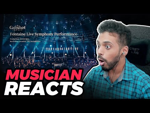 First Time Reacting to Genshin Impact - Fontaine Live Symphony Performance