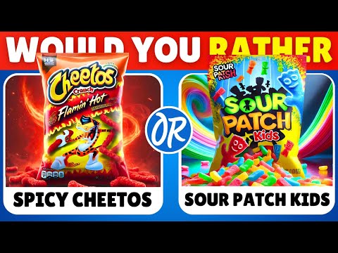 Would You Rather...? Spicy VS Sour JUNK FOOD Edition 🌶️🍋