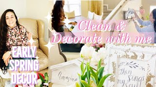 #cleananddecorate #earlyspringdecor  ✨NEW✨ CLEAN + DECORATE WITH ME | EARLY SPRING DECOR