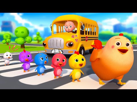 Wheels On The Bus With Cute Animals | Animal Song | PulkaCoco‬ Nursery Rhymes & Kids Songs