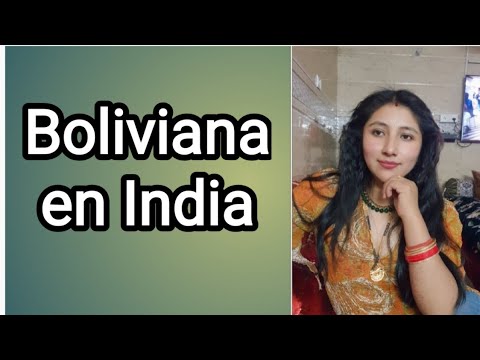 Boliviana en India...❤️