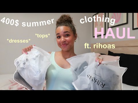 SUMMER CLOTHING HAUL ft. rihoas🤍