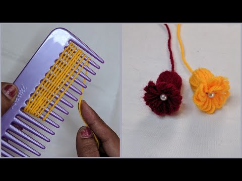 Amazing Hand Embroidery flower design trick/ very beautiful latakan design tutorial