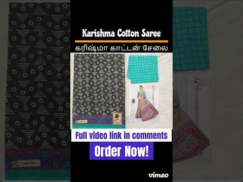 🌺 Discover the Exquisite Charm of Karishma Cotton Sarees 🌺 #shorts