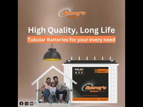 sunrays inverter tubular battery