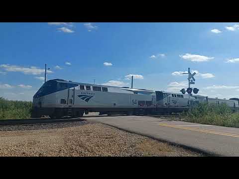 Great K5LA!! Amtrak 54 Leads Train #6 Malden, IL 8/21/24