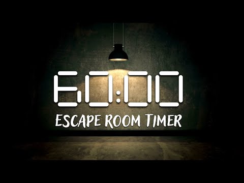 1 Hour Escape Room Timer | 60 Minutes with Calm, Tense Music and Sounds