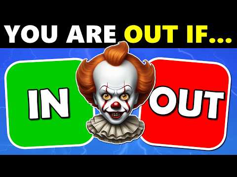 IN or OUT Game! 👍👎 Scary Edition 😱 Interactive Game 🫣