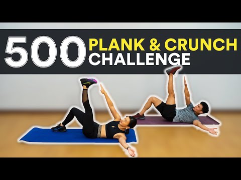 500 Plank & Crunch Challenge (Get it done!) | Joanna Soh