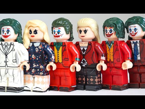 LEGO Joker: Folie à Deux | Joker Arthur Fleck | Harley Quinn | Joker 2 Unofficial Lego Minifigures