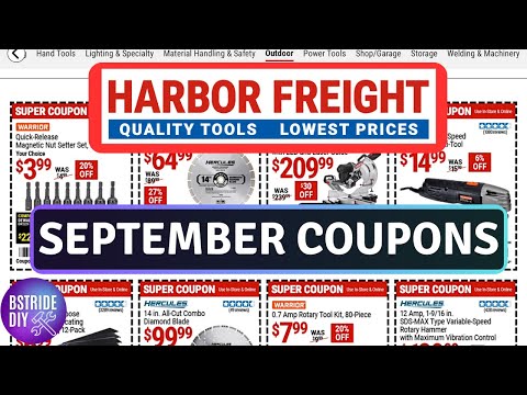 Harbor Freight September Coupons and Deals!