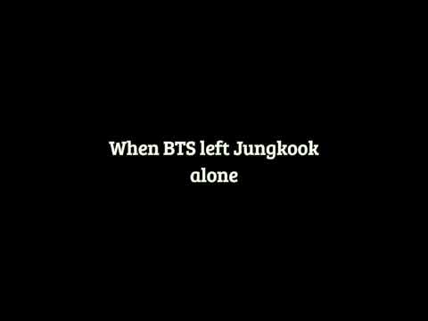 When BTS Left Jungkook Alone 😭 #jungkook #bts #army #shorts