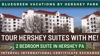 Hershey suites Bluegreen vacations Hershey PA 2 bedroom resort Hotel tour