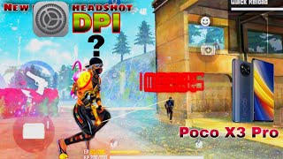 100k special setting  ।। free fire headshot setting।। poco x3 pro headshot setting