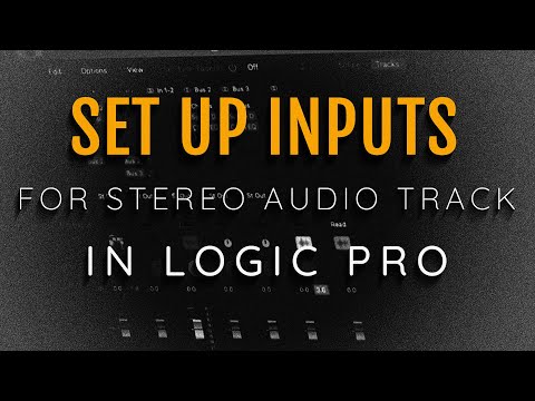 How To Set Up Inputs for a Stereo Audio Track In Logic Pro For Blind Users With VoiceOver!