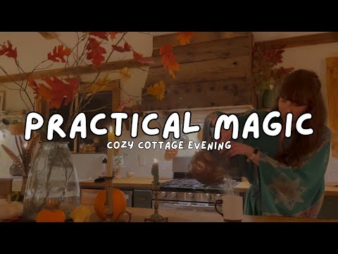 🕯️🍁 A cozy practical magic fall evening ✨ Cottagecore, Slow Living, Countryside, Cozy Cottage