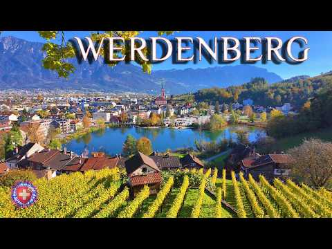 SWITZERLAND VILLAGE ✨ Castle WERDENBERG & Old town Riegel houses / Swiss Country Walking tour 4K HDR