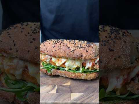 Chicken Parm with Pistachio Pesto #asmr #sandwich