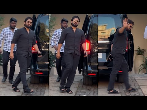 Allu Arjun Back to Home from Nampally Court | Allu Arjun at Nampally Court For Regular Bail