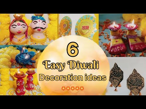 6 Easy Festive Dewali decoration idea at home very easy