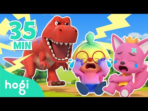 [BEST] T-Rex in Wonderville + Boo Boo Song + More｜Sing Along with Hogi｜Nursery Rhymes｜Hogi Pinkfong