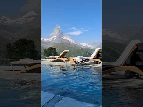 This 5 STAR luxury hotel in ZERMATT has the highest spa & pool in ALL OF EUROPE!