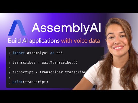 AssemblyAI - Build AI applications with spoken data