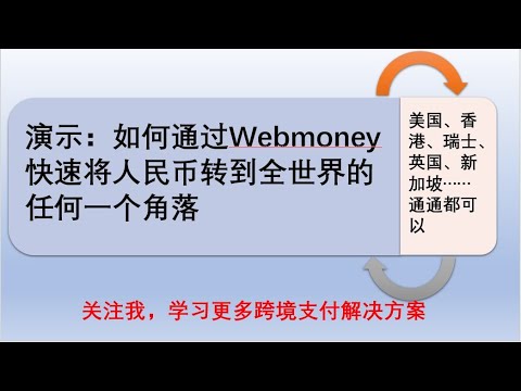 走资方法：如何通过俄罗斯支付宝Webmoney走资，跨境汇款，货币兑换，担保交易。干货满满，你一定要耐心看完。走资方法大全