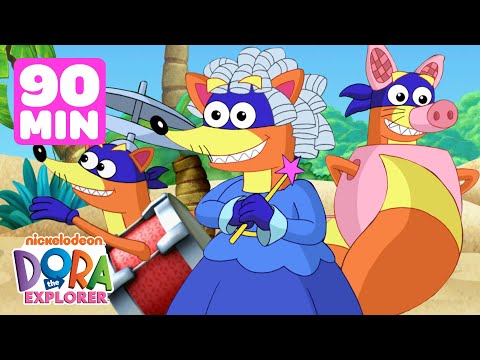 Swiper's Halloween Costumes in Dora the Explorer! 😱 90 Minutes | Dora & Friends