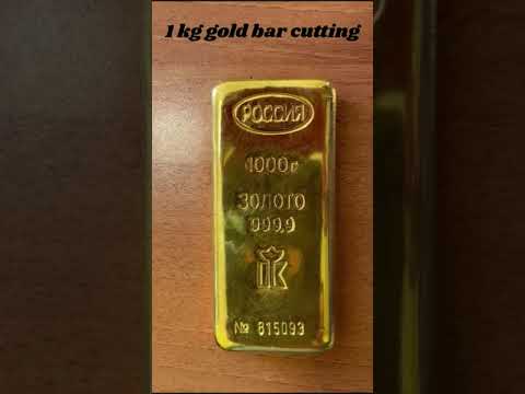 1kg (1000gr) gold bar cutting #gold #jewellery #handmade #master #jewelry #cutting #shorts #goldbar