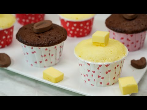 Plain & Chocolate Microwave Cupcake Recipe