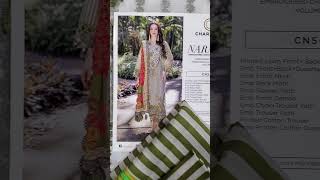 Charizma Naranji  Embroidered Lawn suit with Embroidered chiffon Dupatta  vol.13Pcs Piece Collection