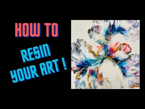 #72- How to Resin your Art ! #resintutorial