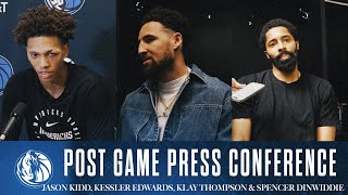 Jason Kidd, Kessler Edwards, Klay Thompson & Spencer Dinwiddie | Post Game vsSAS | 03/10/25