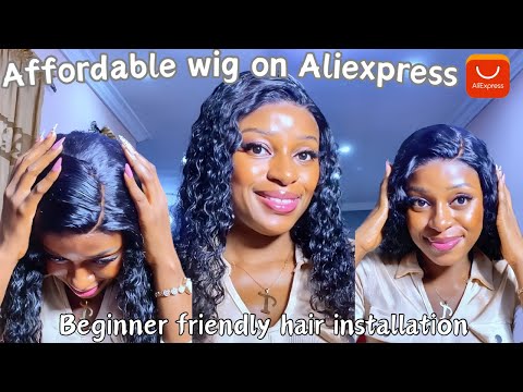 The best quality affordable 100% human hair wig on Aliexpress | installing affordable aliexpress wig