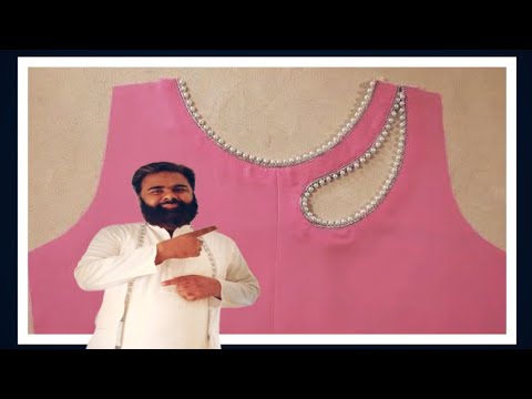 very easy and  unique   kurti neck stitching design cutting .and  stitching  how to neck design