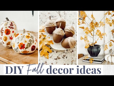 3 DIY Fall Decor Ideas 🍁 Budget Friendly + Easy | Fall Decorating Ideas