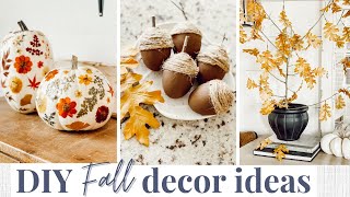 3 DIY Fall Decor Ideas 🍁 Budget Friendly + Easy | Fall Decorating Ideas